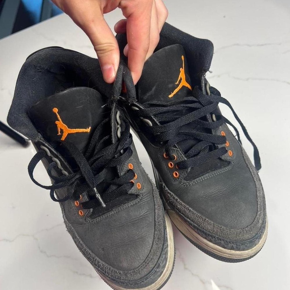 Jordan 3 Retro Fear Pack Mens Night Stadium Total Orange CT8532-080 - Picture 3 of 6